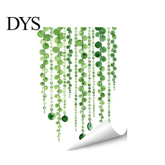 Multi-scenario Wall Decoration Flowers Plants Sticker Self-Adhesive Hanging Vines Wildflower Butterfly Healing Home Decor Removable Art Mural