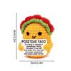 Positive Potato Desk Accessories Crochet Ornament Kawaii Woven Figurine Desktop Offices Accessories Gift for Children Room Decor