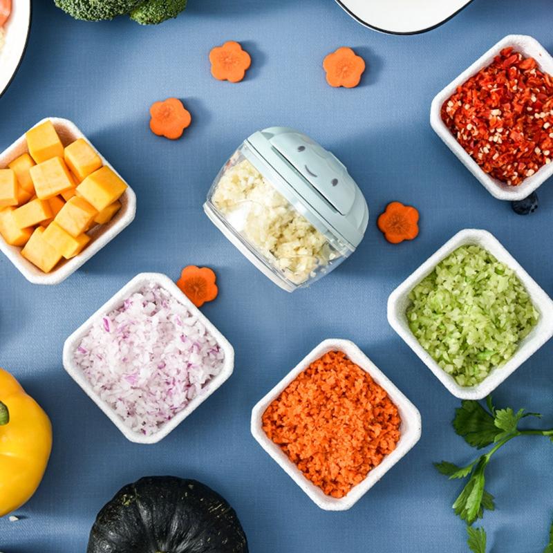 Hand Chopper Garlic Press Vegetable Fruit Twist Shredder Manual Meat Grinder Chopper Garlic Crusher Cutter Home Kitchen