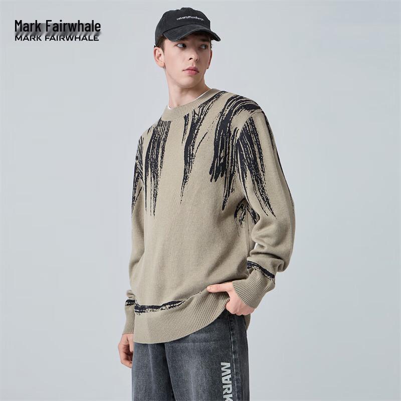 

Мужской свитер Mark Fairwhale с круглым вырезом, свободного кроя, из смесовой шерсти L