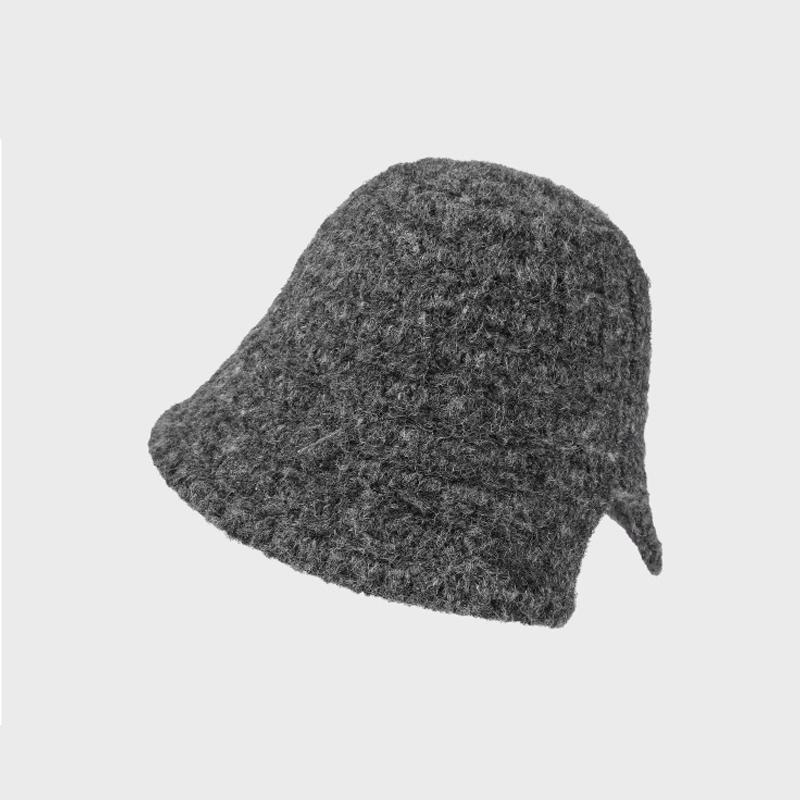 Knitted Fisherman Hat Women's Autumn Winter Ear Protection Bucket Hat Basin Hat