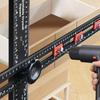 T Square Adjustable 2 In 1 Precision Measuring Tools Drilling Positioning Jig Drafting Square For Carpentry Cabinet Drawer