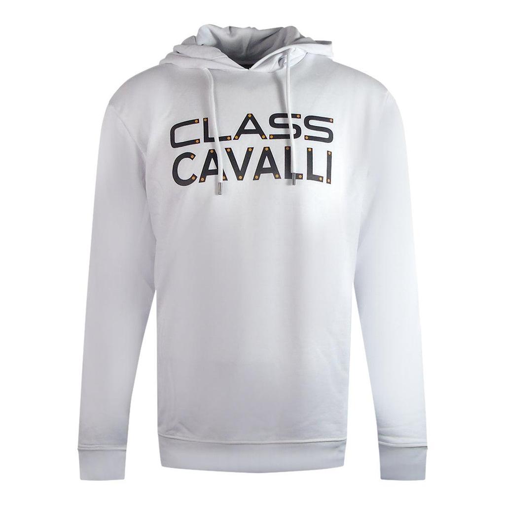 Cavalli Class Mens Reversed Logo Hoodie