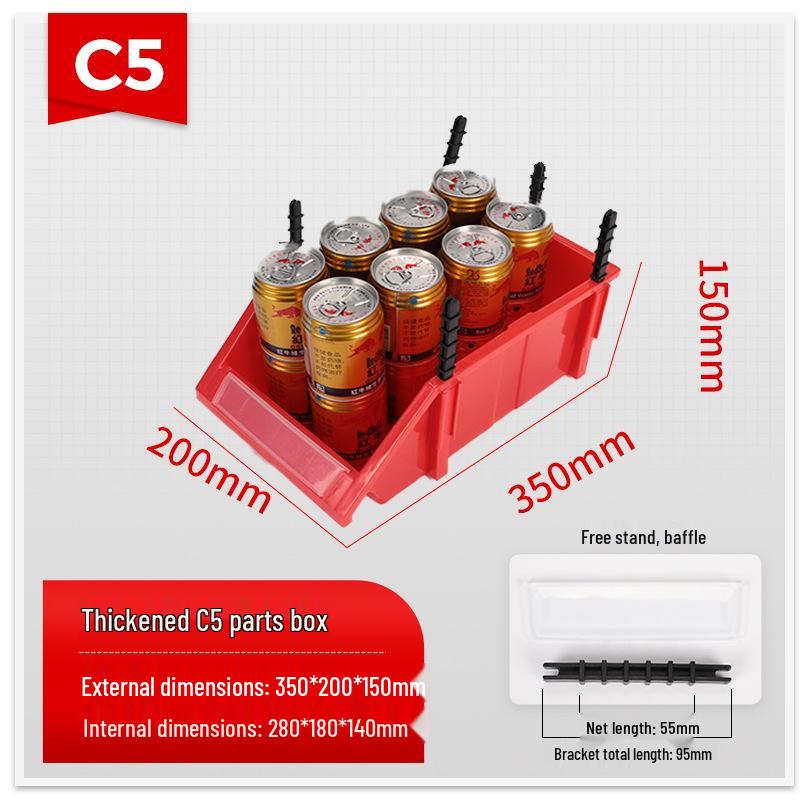 Slanted Mouth Plastic Storage Box for Screws and Tools – Classified Component Shelf