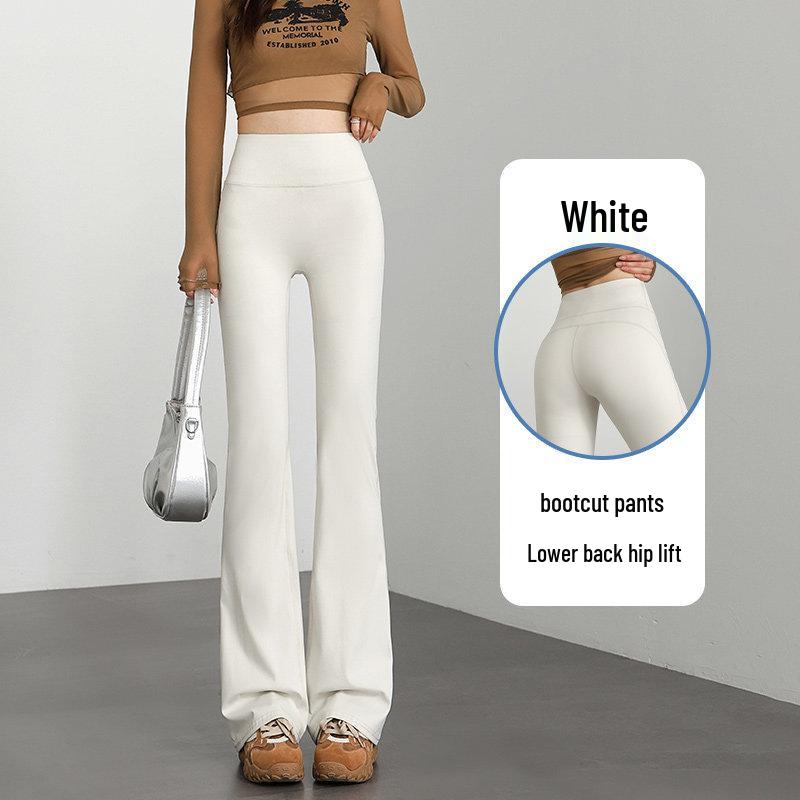 

High-Waist, Butt-Lifting, Tummy-Tucking Women s Yoga Pants: Non-Sagging, Draped, Flared, Shark Fin Design for Spring/Autumn Sports and Fitness. Medium