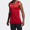 Adidas Basketball Jerseys Men's Red/White Moderate Straight Fit DY6595
