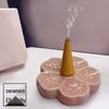 Ceramic Cherry Blossom Incense Holder & Spoon Rest Set