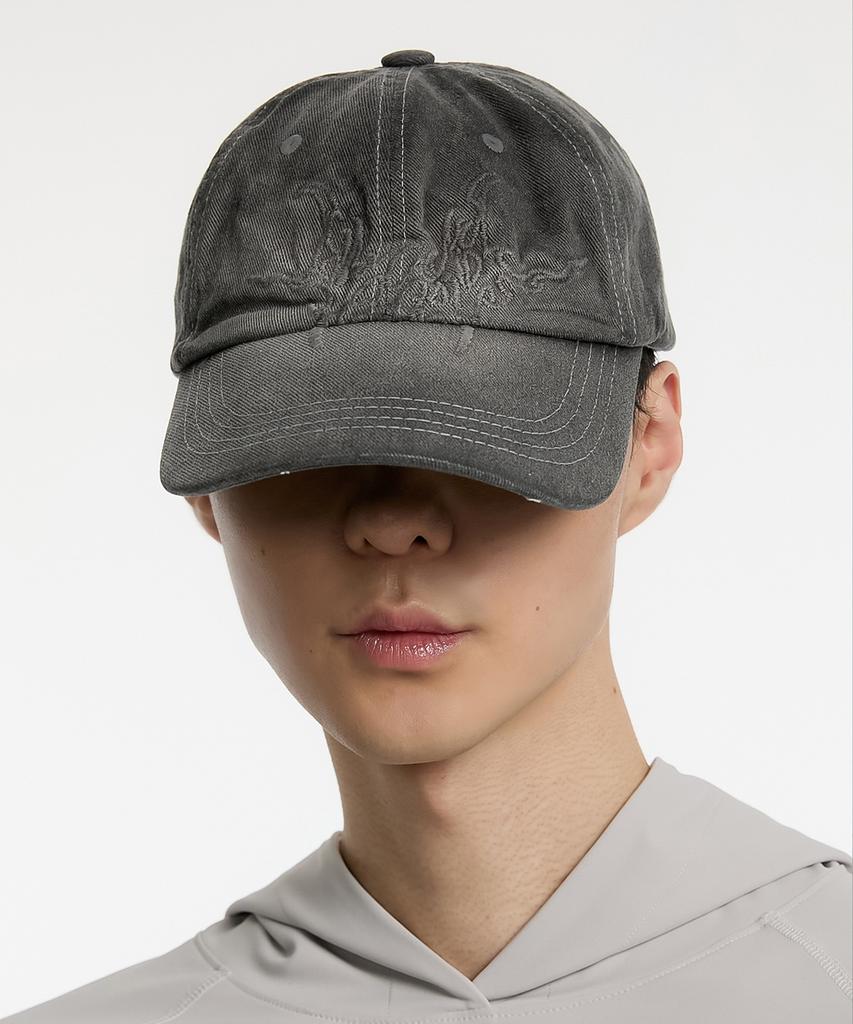 ANOTHERYOUTH Overdyed Ball Cap - Washed Black