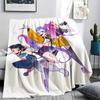 1pz Coperta in Flanella con Stampa Kpop Demon Hunters, Alta Qualità, Per Tutte le Stagioni, Decorazione per la Casa, Calore e Comfort, Perfetta per Regali di Natale