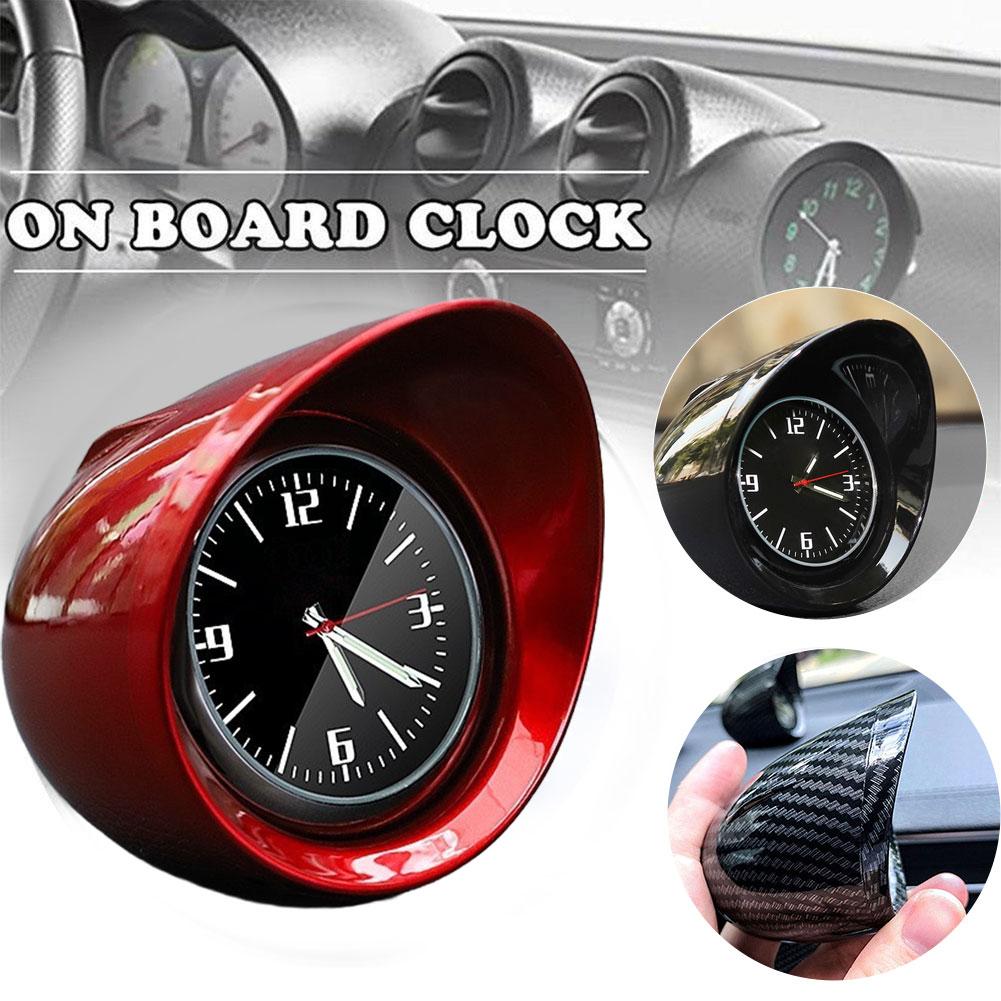 Automotive Electronic Clocks Dashboard Ornament Night Light Electronic Car Mini Clock Display Backlight HD Accessories Inte V4O9