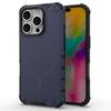 For iPhone 16 Pro Magnetic Case Corrugated Texture Heat Dissipation Shockproof TPU+PC Phone Back Cover