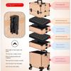 Large Capacity Cosmetic Case Trolley Portable Eyelash Nail Art and Tattoo Embroidery Toolbox Multi-layer Trolley Box