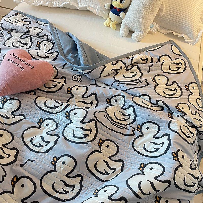 Cuvertură de pat cu spălare mecanică Cuvertură subțire Cuvertură de vară Cuvertură de pat dublă cu un singur pat Pătură de pat cu aer condiționat