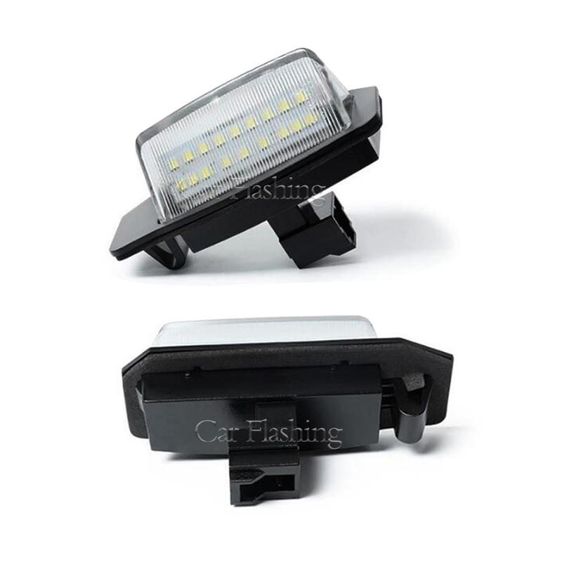Error Free LED License Number Plate Lights For Mitsubishi Outlander Mk2 Mk3 Eclipse 3 4 Cross Galant Lancer Sportback Xpander