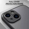Matte Pc Phone Case For Iphone 15/14 Reflective Of Business Style Black Red Blue