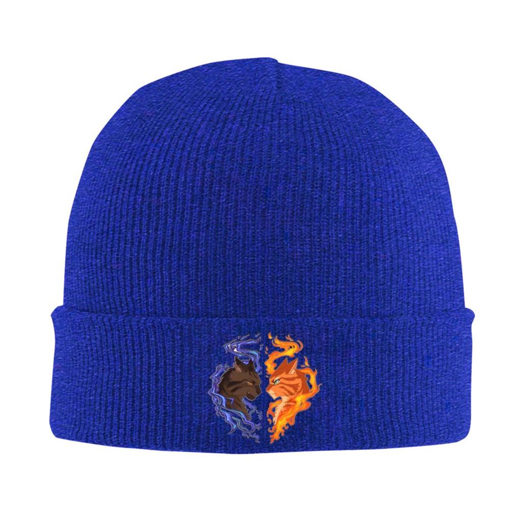 Warrior Cats Fireheart Bluestar Warm Knitted Cap Winter Knit Bonnet Hat Skullies Beanies Hip Hop Caps for Unisex