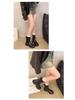 2025 Women's Fashion Elastic Band Waterproof Rain Boots - Thick Sole, Solid Color, Non-Slip & Versatile Casual Galoshes