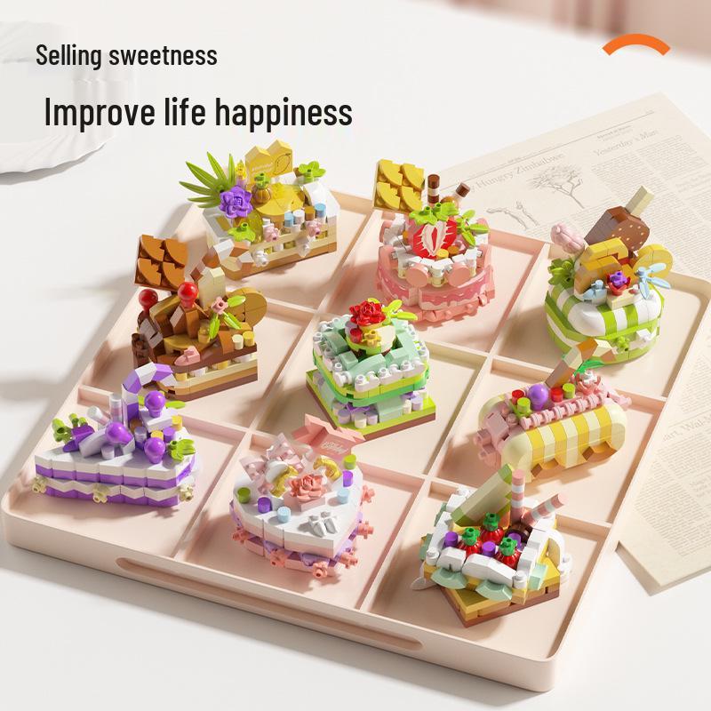 DIY Dessert Party Building Blocks: Children's Educational Cake Toys - Perfect Birthday Gift