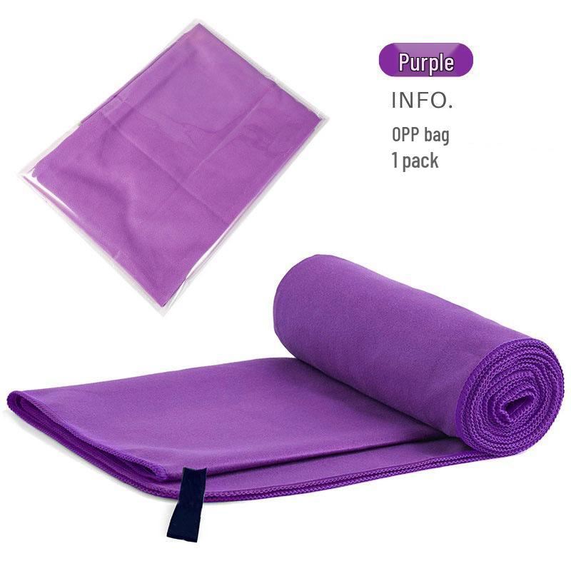 

Microfiber Quick-Dry Double-Sided Sports & Beach Towel - Sweat-Absorbent and Portable 40x40 cm фиолетовый
