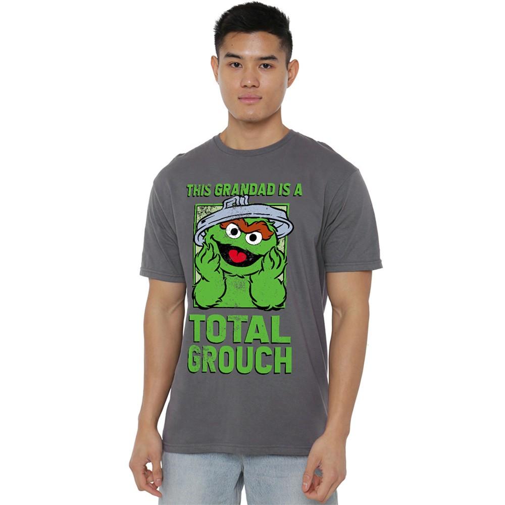 Sesame Street Fahter S Day Total Grouch Grandad T-Shirt S-4XL Charcoal M