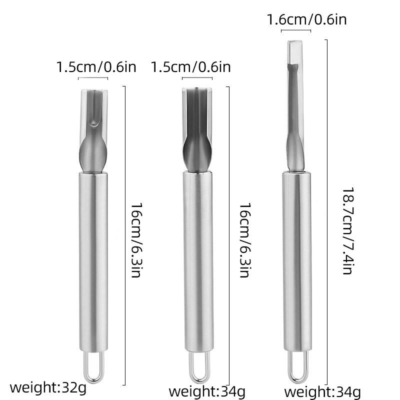 Nuovo Set da Intaglio per Posizionamento Piatti Coltello da Intaglio in Acciaio Inossidabile Intagliatore per Frutta e Verdura Gadget da Cucina