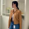New ArrivalS Open Run Linruwell Women S Short Jacket Collar Neck Pintuck Cutting