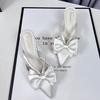 Bow Bag Head Half Slippers Women's 2025 Summer New Satin-faced Stiletto Slippers Pointed Stiletto Empty Slippers