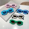 New Oval Sunglasses Women  Stylish Multicolor Outdoor Shades Men Trendy Brand Designer UV400 Protection Beach Eyewear
