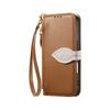Protective Flip Phone Case With Detachable Wrist Strap Shockproof PU Leather Cover For Secure Carry And Easy Access