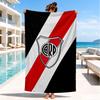 Asciugamano da Spiaggia Emblema River Plate, Asciugatura Rapida, Facile da Curare, Adatto sia per il Fitness che per le Vacanze al Mare, Essenziale Sportivo