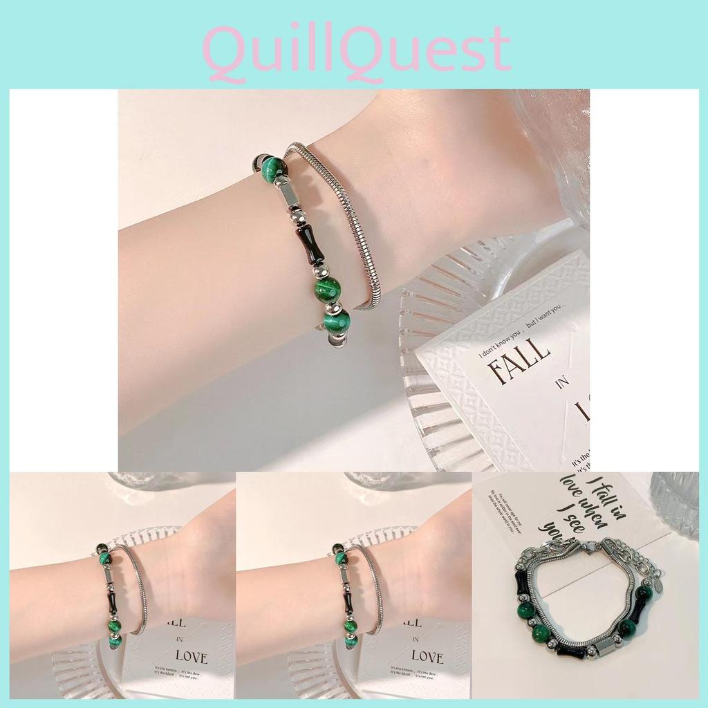 Steel Titanium Bracelet For Women Summer 2024 Unique Double Design Layer