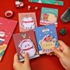 4/6pcs Christmas Note Book, Suitable for Students, Office Study Notes, Santa Claus Memos Cute Christmas Gift Message