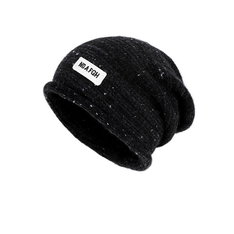 Fashion Letter Decoration Women Casual Knitted Hat For Autumn Winter And