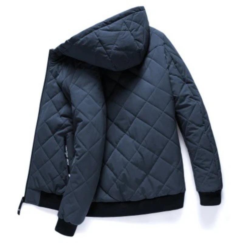 

Men s jacket winter cotton-padded jacket short trendy velvet cotton-padded jacket men s casual velvet cotton-padded jacket 4XL темно-синий