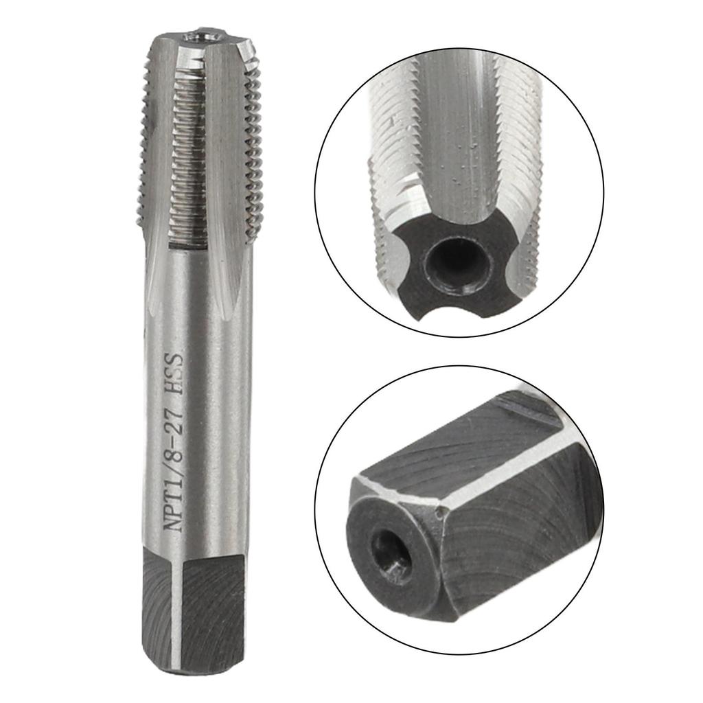 Tap Taper Pipe Tap Hand Tools Taper Thread Tap 1/8- 27 High Speed Steel