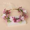 Luxury Imitation Flower Hairband Bohemian Wreath For Women Fashion Wedding Hair Accessories Prom Garlands Bride Hair Jewelry
