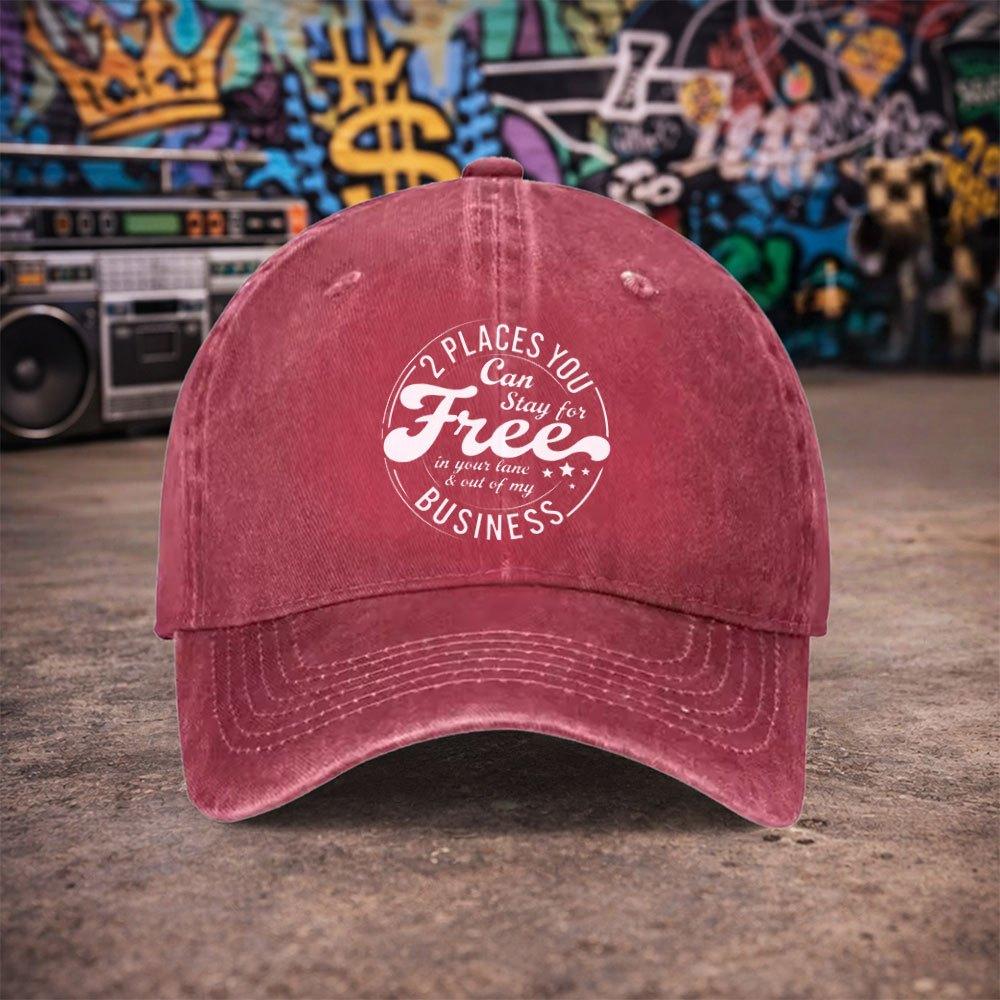 pc Unisex Fun Slogan Print Vintage Washed Baseball Cap Unisexs Trendy Hat Versatile Duckbill Cap Fun Print A Unique Birth 1pc&A2