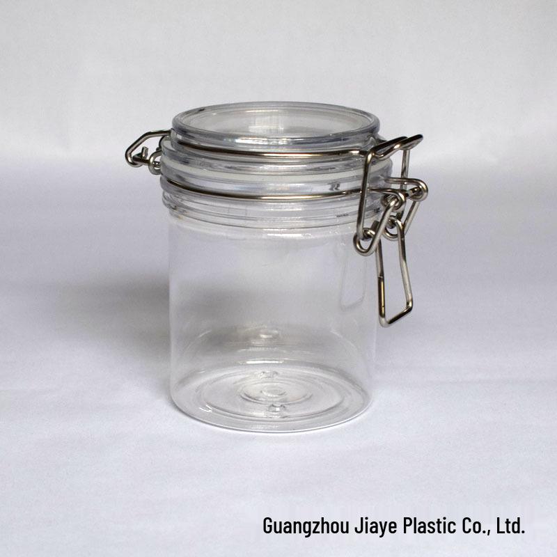 250ml Snap-on Seal Plastic Jar for Skincare, Cream, Honey, and Masks