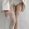 Transparent Lace Suspender Stockings Ultra-thin Leggings Women Mesh Pantyhose  Streetwear