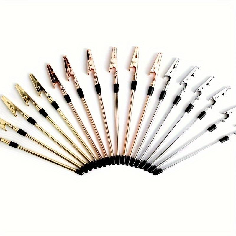 Jewelry Bracelet Jewelry Wearing Assistant Tool Gold Iron Rod Multi functional Crocodile Clip Memo Clip 155mm