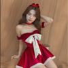 Christmas sexy new year christmas robe bunny christmas costume cos show two-dimensional underwear