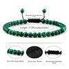 Adjustable 4mm Chakra Beads Bracelet Mini Natural Stone Agats Lava Tiger Eye Beaded Bracelets & Bangles Women Men Gift Jewelry