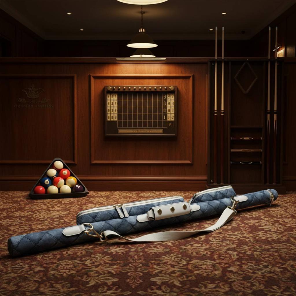Snooker Queui Hülle Tragbare Snooker Queui Aufbewahrungstasche Poolstock Tasche Schultergurt Schutz für Reisen