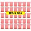 10Pcs Mini Square Flower Pots With Trays Drainage Holes Candy Colors For Succulents Plants Seedlings Home Decor Garden Jxb