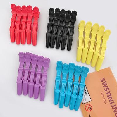 5Pcs Colorful Alligator Hair Clips Clamps Hairdressing Professional Salon Hair Grip Crocodile Hairpins Hair Barber Accessories