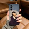Pop singer-Gracie-A- Abrams Black Soft Silicone Phone Case for Samsung Ultra S25, S24, S21, S22, S23, S30, Plus, FE, Lite