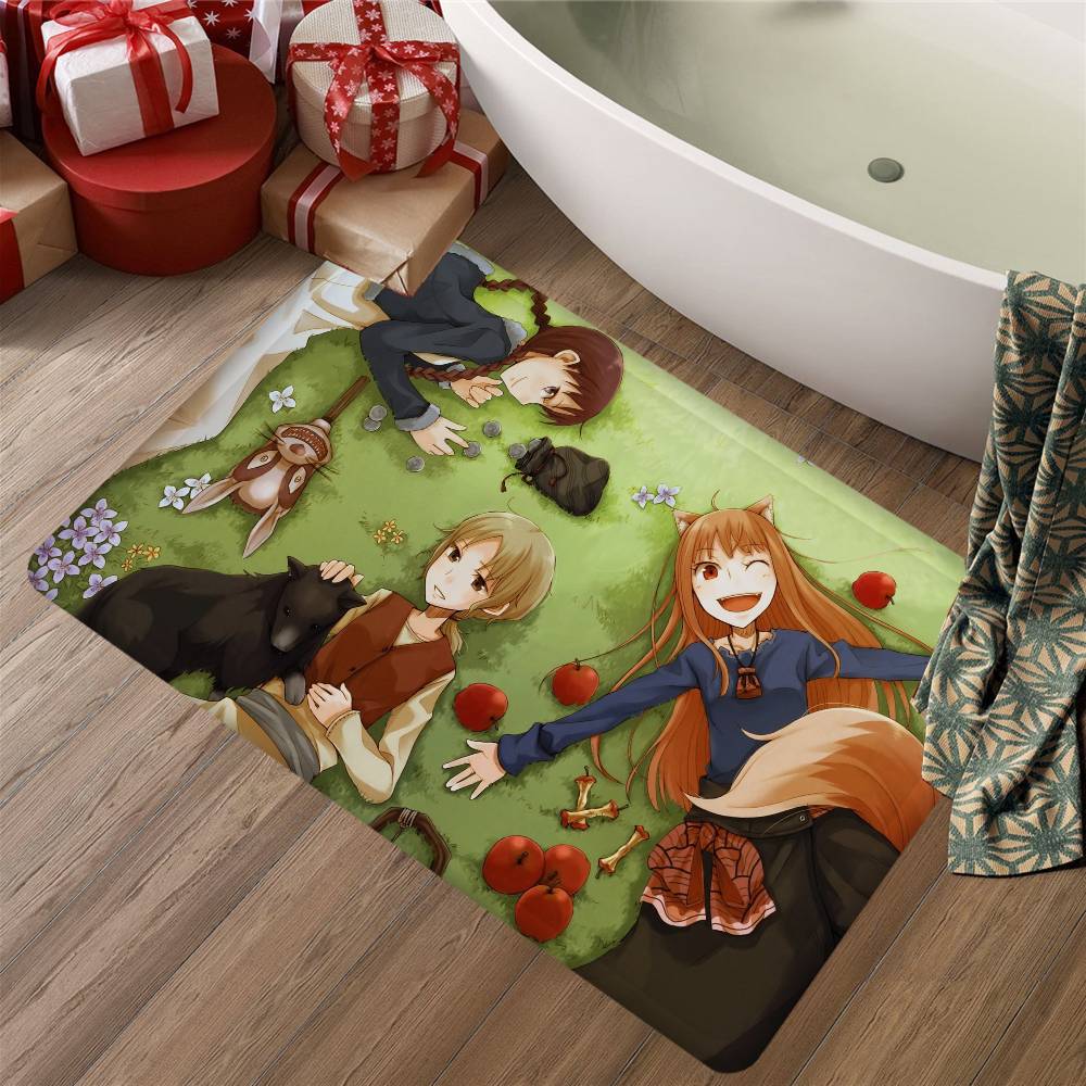 Cartoon Spice And Wolf Door Mat Kids Room Bedroom Decoration Balcony Anti-Slip Doormat Living Room Doormat Area Rug