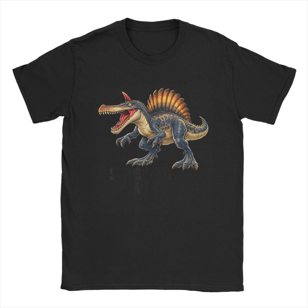 Spinosaurus Mirabilis Dinosaur Paleontology Unisexs T Shirts Casual Tees Short Sleeve Crew Neck TShirt Graphic Clothes