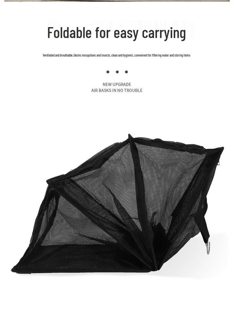 Multifunctional Outdoor Folding Drying Net with Stand – Insect-Proof for Camping, Clothes, Fruits, Vegetables, and Fish.
