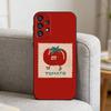 Red T-Tomato A-ART   Phone Case For Samsung S25,S24,S21,S22,S23,S30,Ultra,S20,Plus,Fe,Note,10,9,5G Black Cover